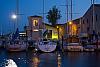 Marseillan Hafen bei Nacht